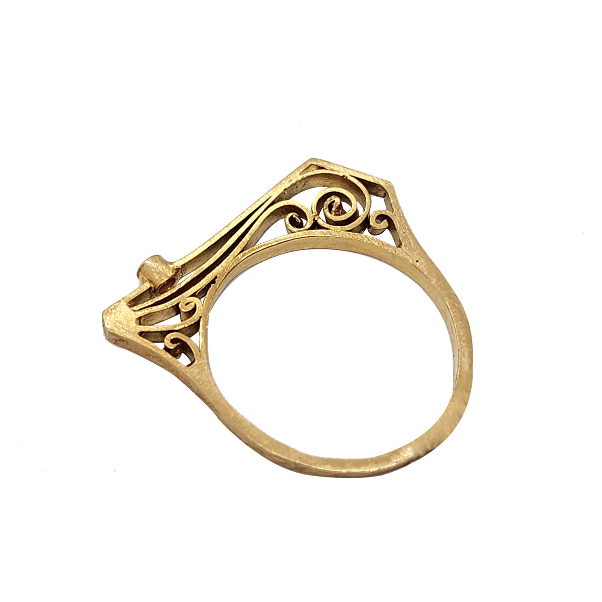 Angular Gold + Statement Ring