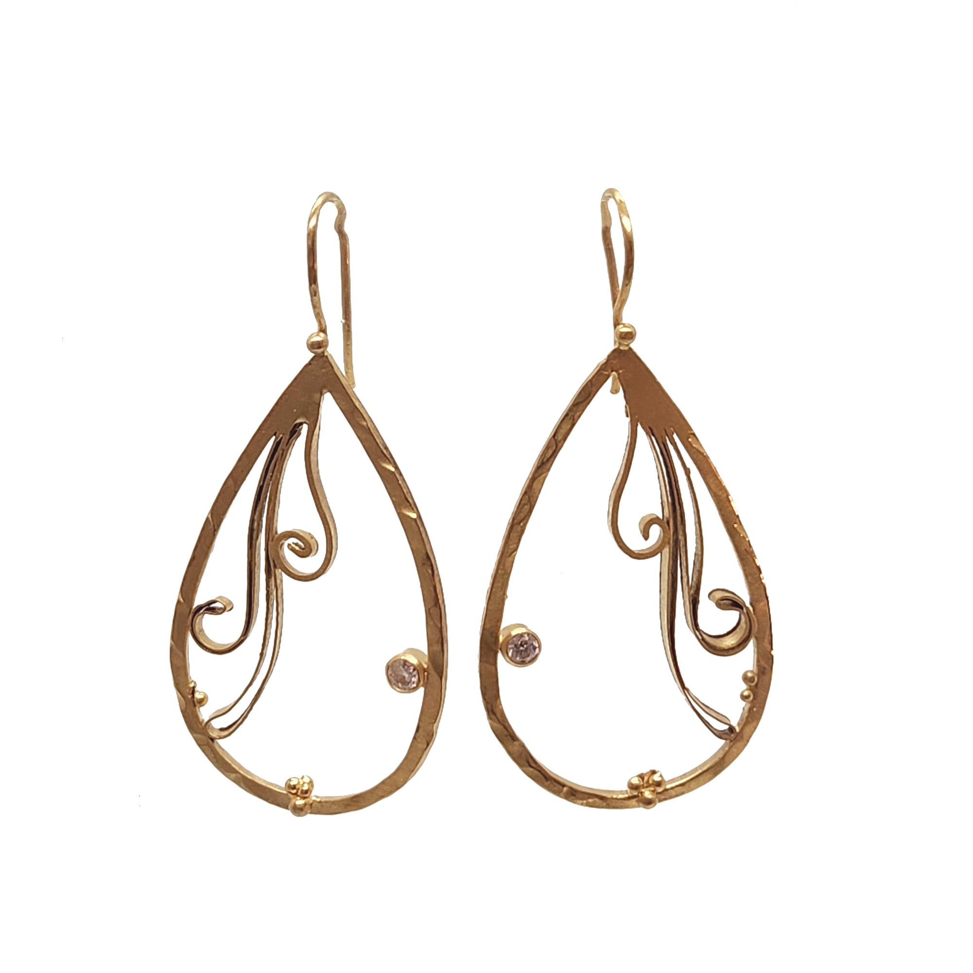 Bellisima Gold + Diamond Earrings