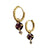 Chroma Gold Hoops + Double Stone Dangle