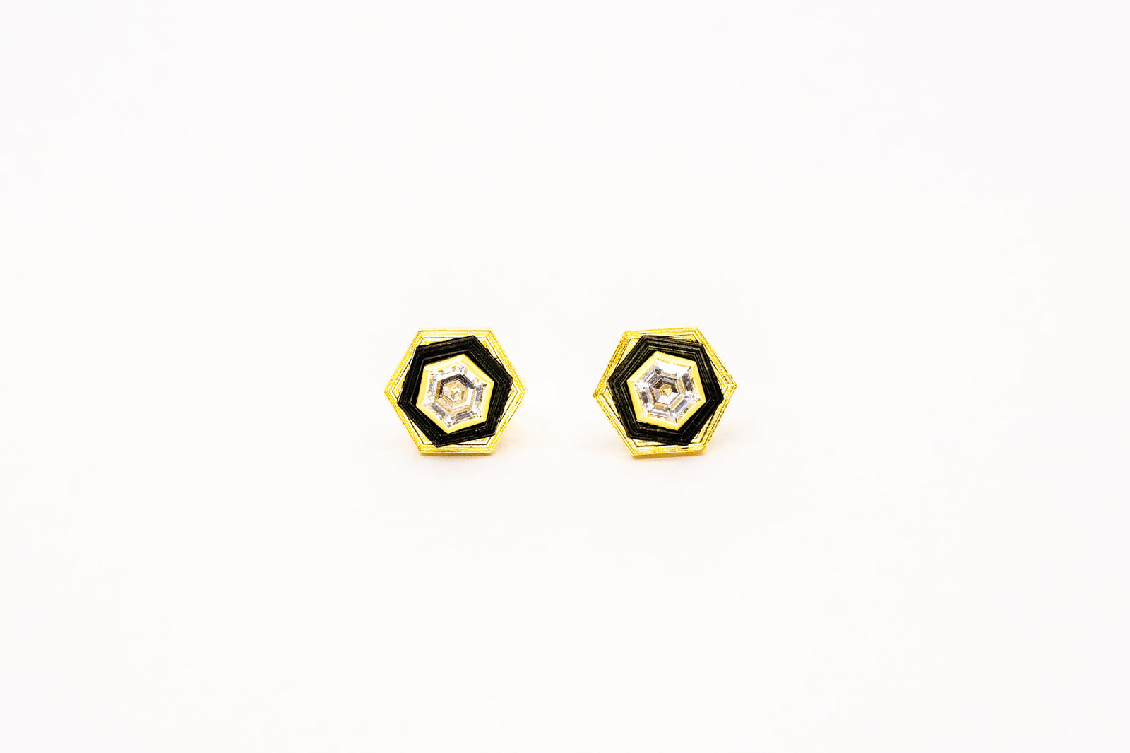 Paramount Diamond + Hexagon Studs