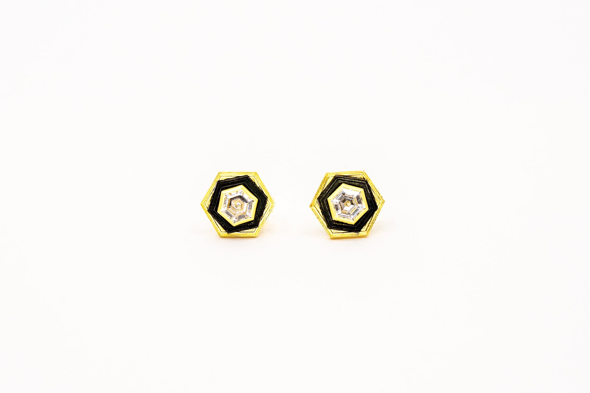 Paramount Diamond + Hexagon Studs