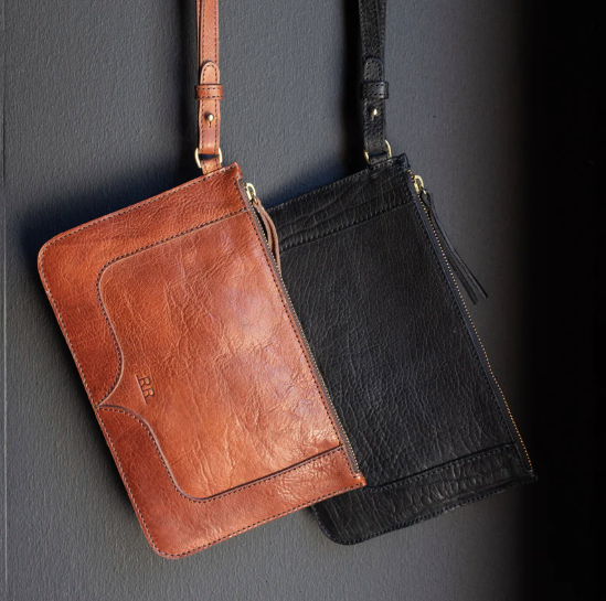 Leather + Wristlet