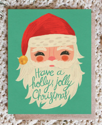 Retro + Santa Card