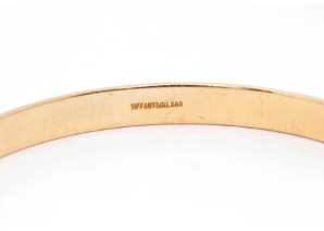 Vintage Tiffany &amp; Co + 18k Gold Bangle