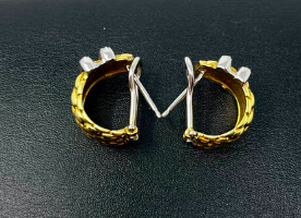 Vintage FOPE Italy Diamond Earrings