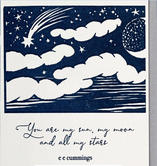 Sun, Moon & Stars + Card