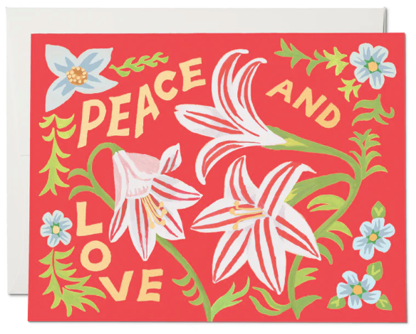 Peace & Love Amaryllis + Card