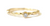Diamond + Gold Textured Band Ring