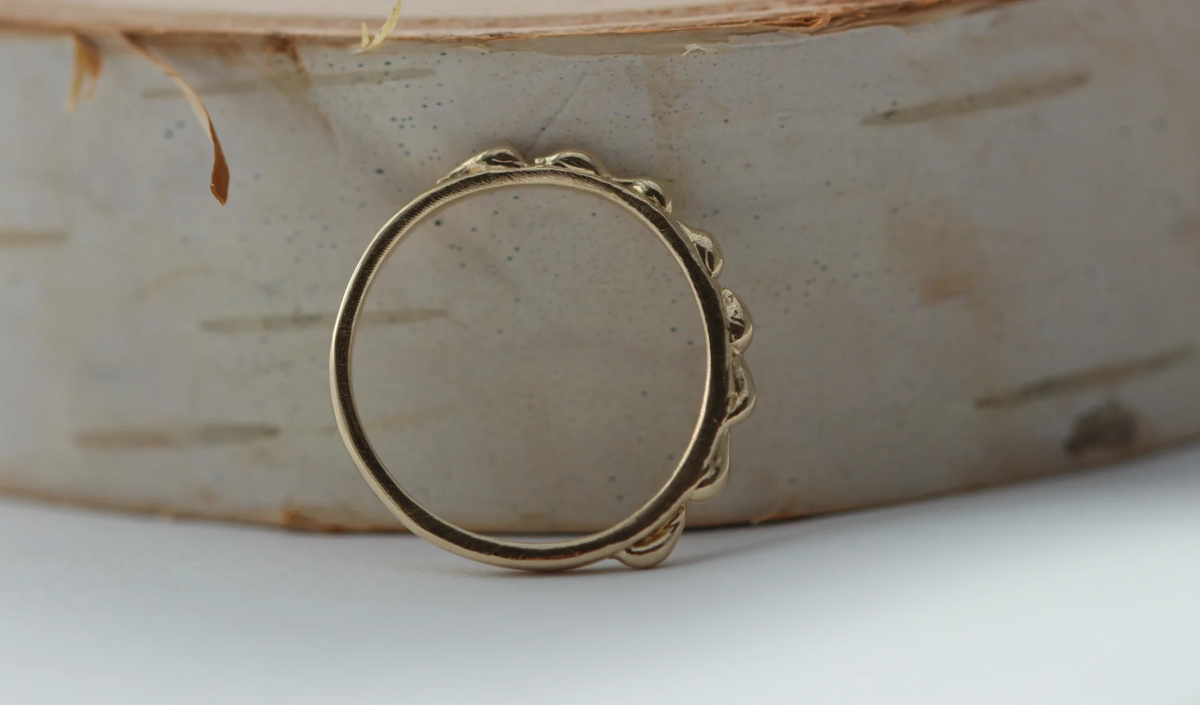 Bumpy + Gold Ring