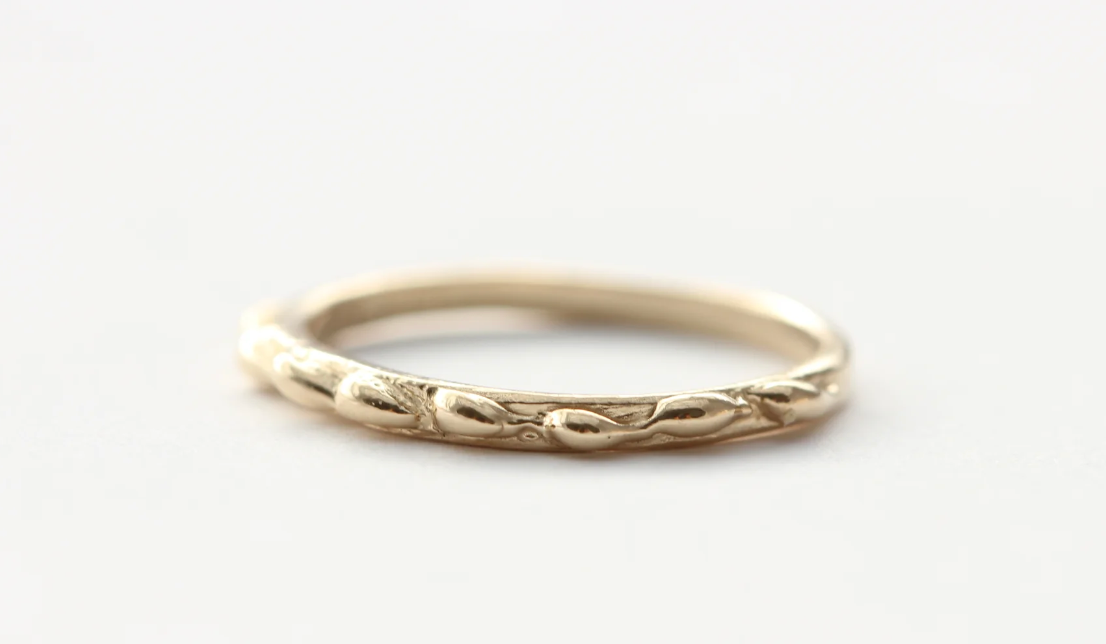 Bumpy + Gold Ring
