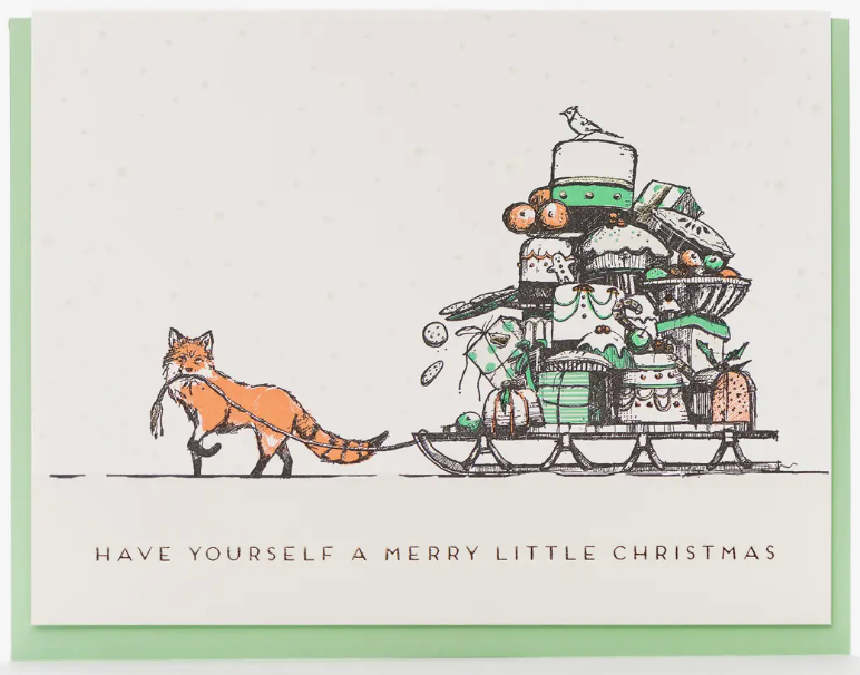 Merry Little Christmas + Fox Card