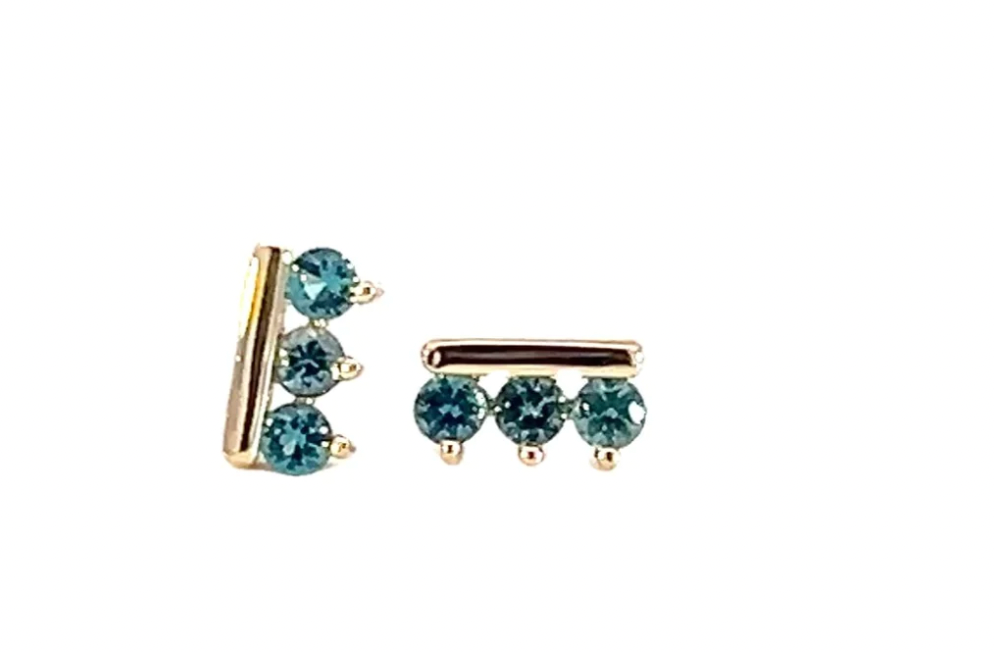 Sideline Earrings + Tourmaline