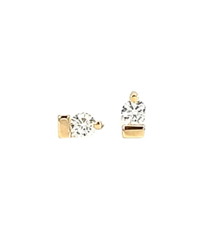 Bambino Studs + Diamonds
