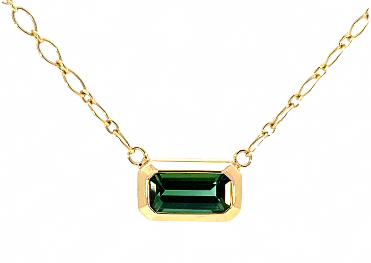 Elongated Tourmaline + Necklace