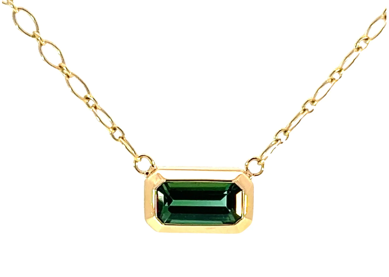 Elongated Tourmaline + Necklace