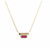 Ladder Climber Necklace + Ruby