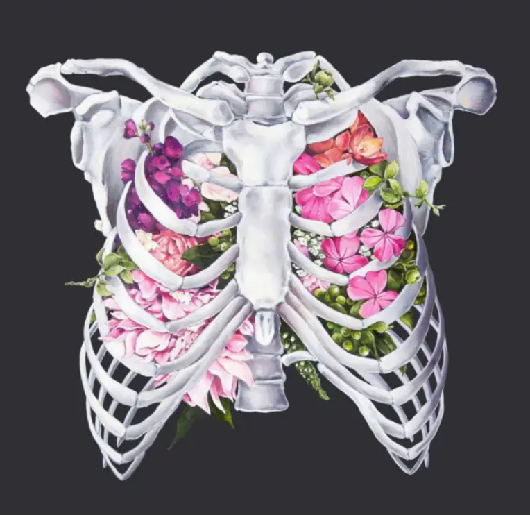 Floral Ribcage Flower Anatomy + Print