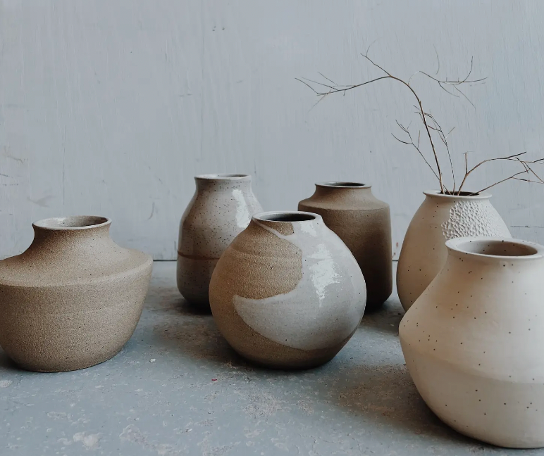 Medium Vase - One of A Kind - Neutral Tones