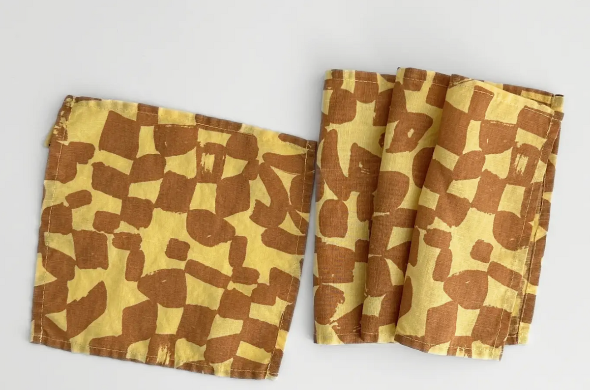 Cloth Cocktail Napkins + Amber Sun