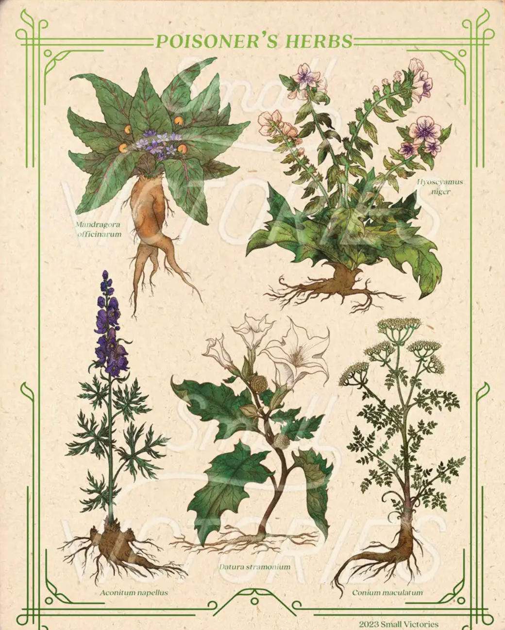 Poisoner&#39;s Herbs + Print