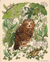 Moonlit Forest Print+ Northern Saw-Whet Owl