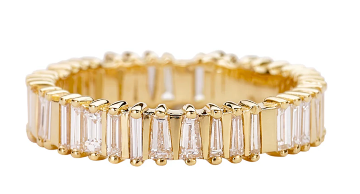 Bridge Eternity Band + Baguette and Trapeze Cut Diamonds