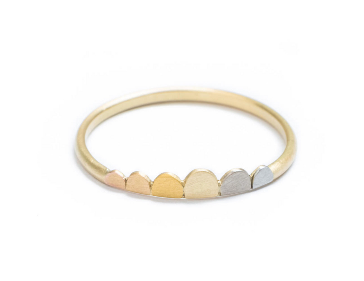 Tiny Feathered + Ring