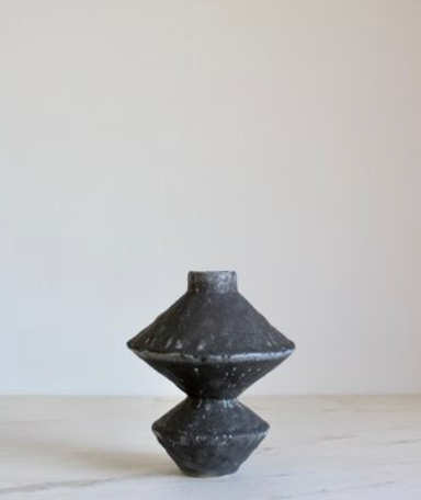 Speckled Black Diamond + Vase