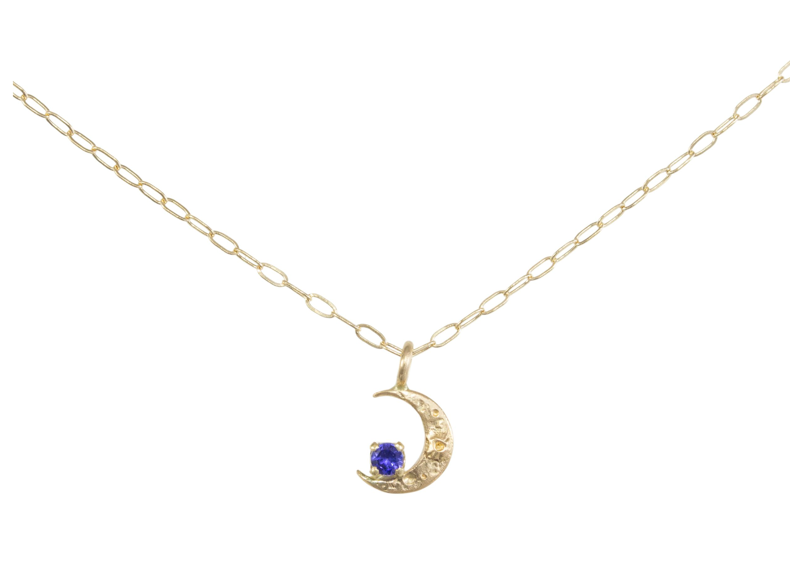 Tiny Starlight + Sapphire Necklace