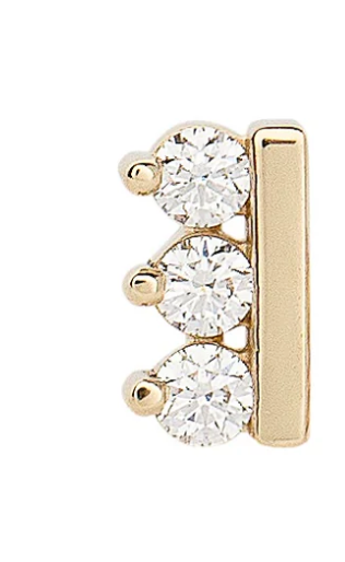 Sideline + Diamond SINGLE Stud