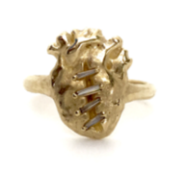 Diamond + Heart Ring