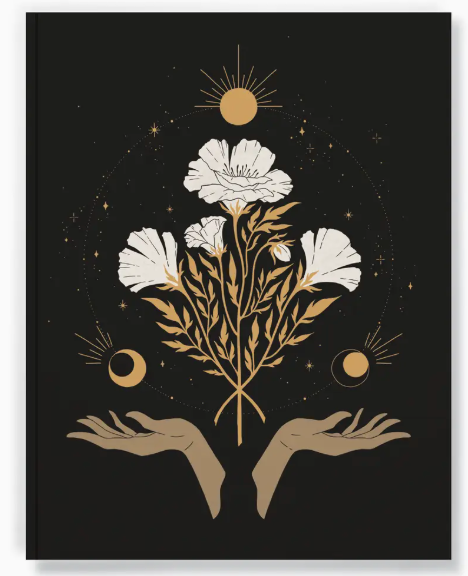 Celestial Flowers + Journal Notebook