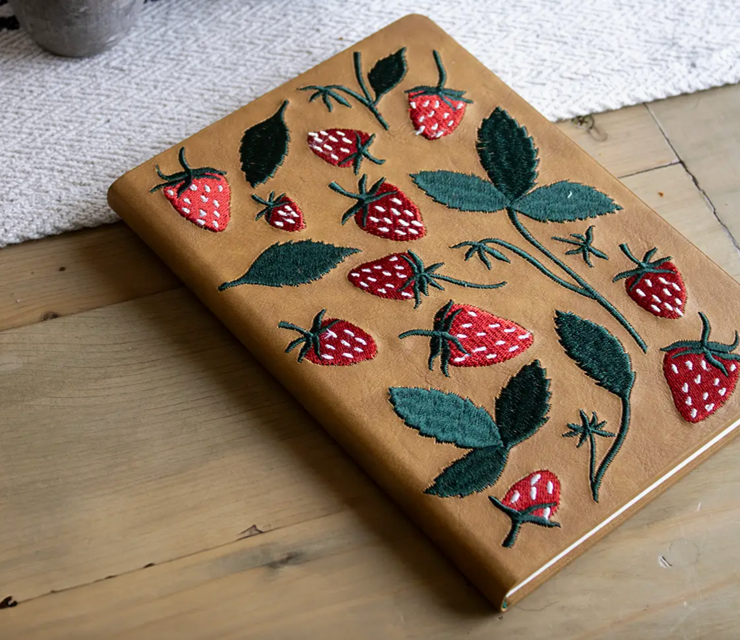 Elana's Berries Embroidered + Journal Notebook