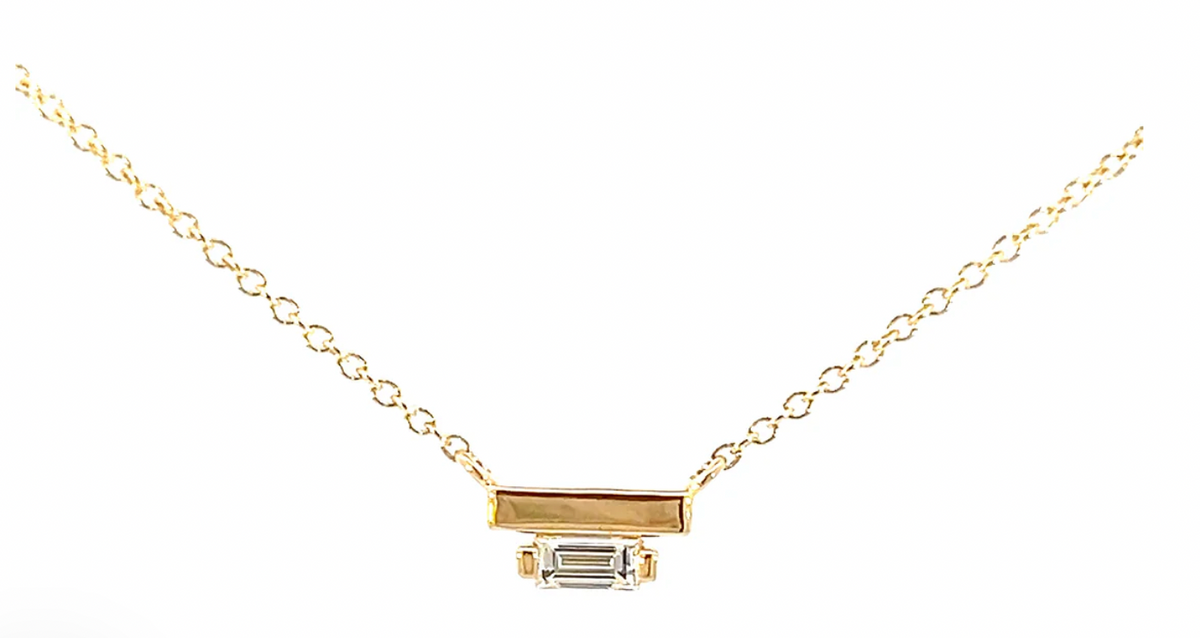 Ladder Climber Necklace + Diamond