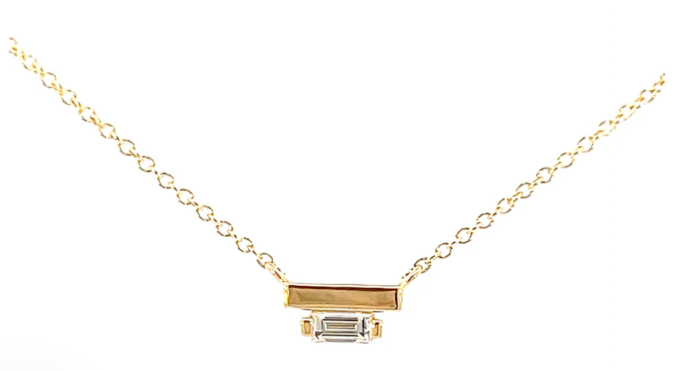 Ladder Climber Necklace + Diamond