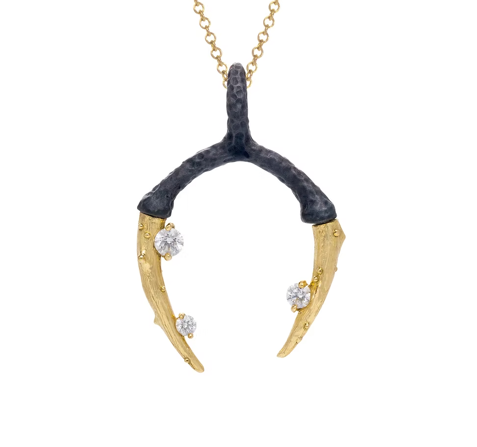 Radiolarian Diamond Double Talon + Pendant