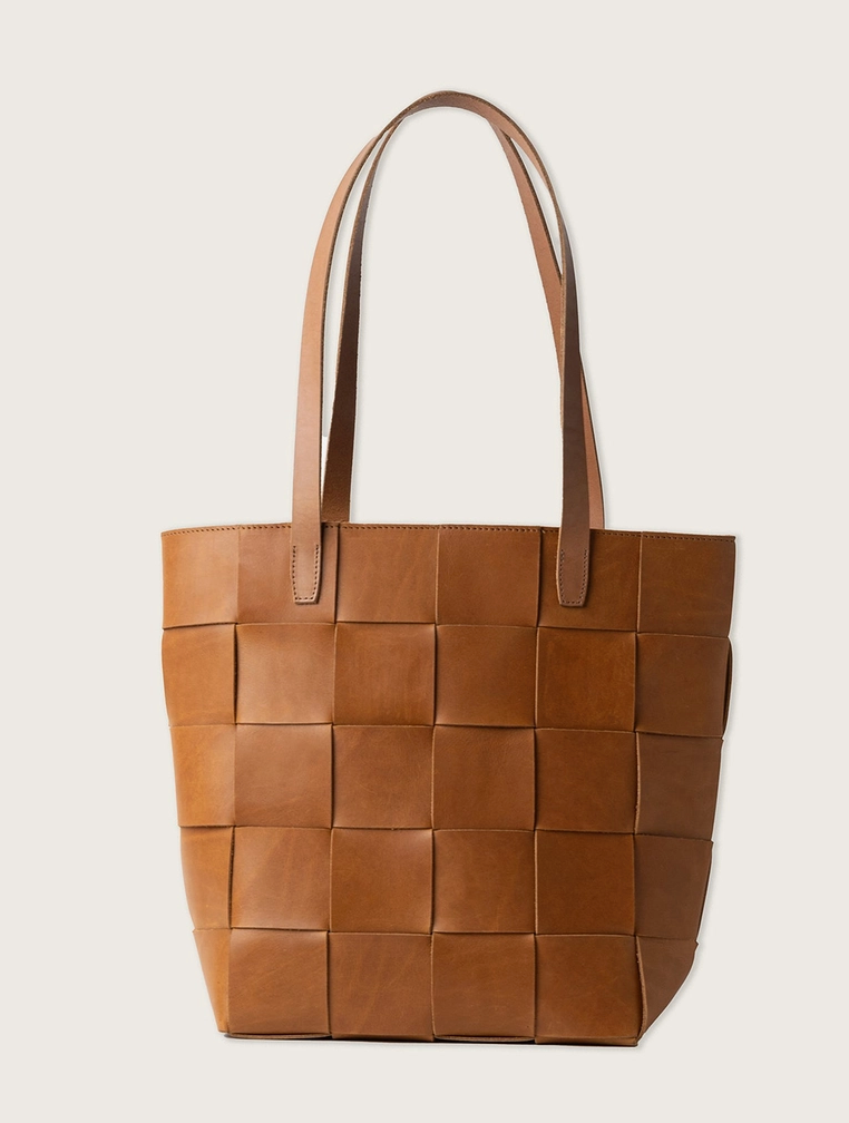 Woven Leather + Tote