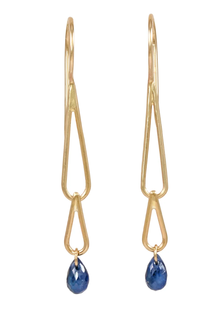 Sapphire Droplet Duo + Dangles