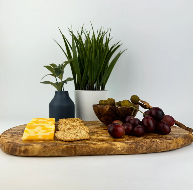 Olive Wood + Cheese Board