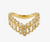 Armach Baguette & Round Diamond Extra Large V Shape + Scatter Ring