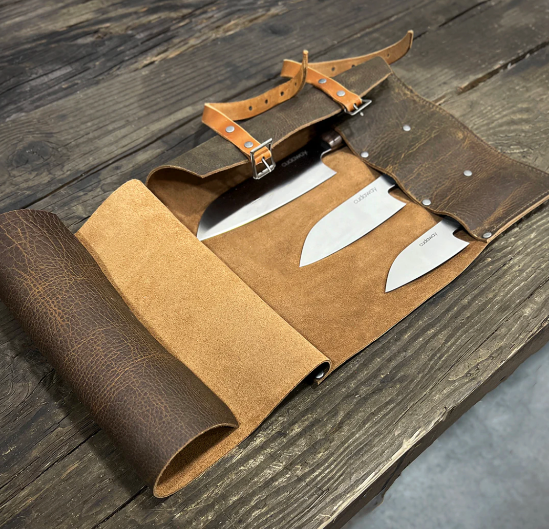 Leather Knife + Rollup