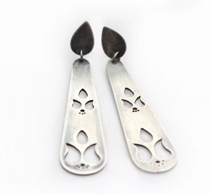 Paisley + Teardrop Earrings