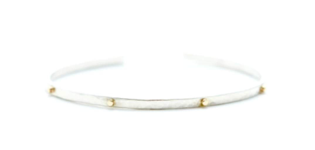 Silver + Gold Bangle
