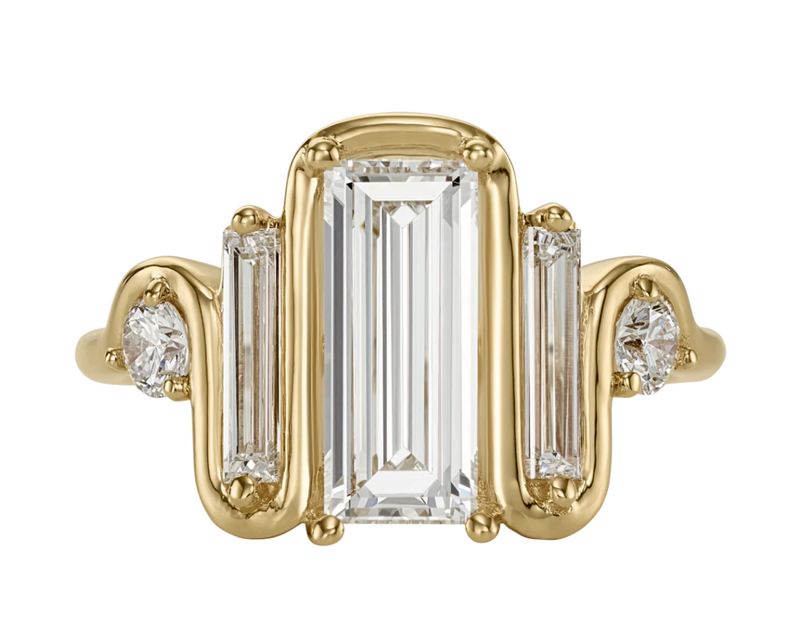 Triple Diamond + Wave Ring