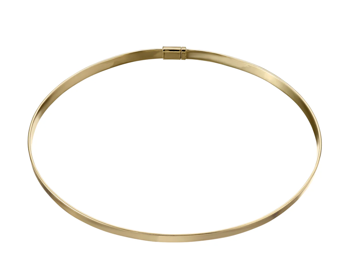 Minimalist Thin Gold Band + Choker