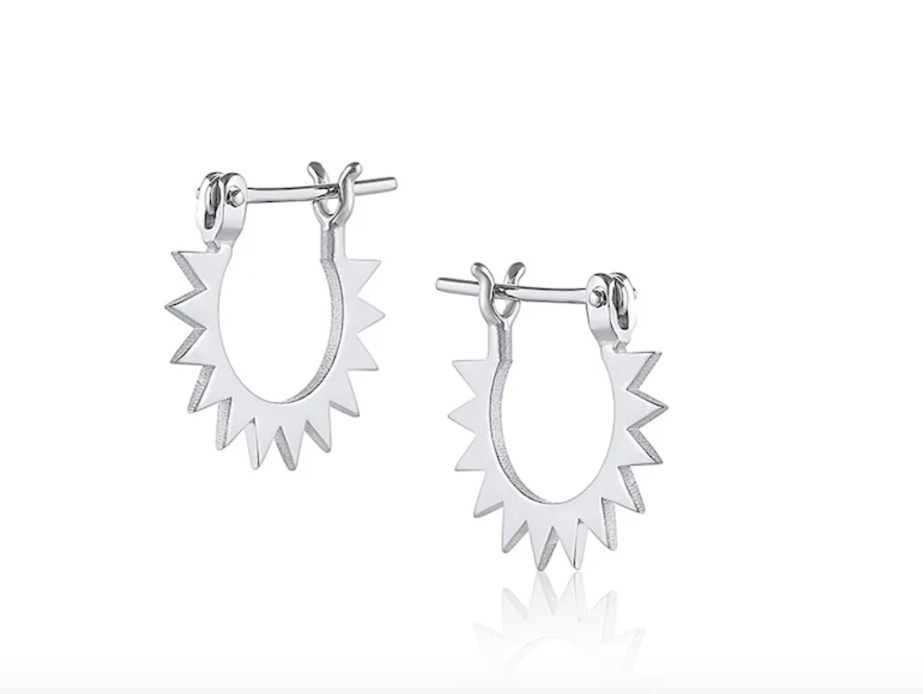 Baby Spur Hoop + Sterling Silver