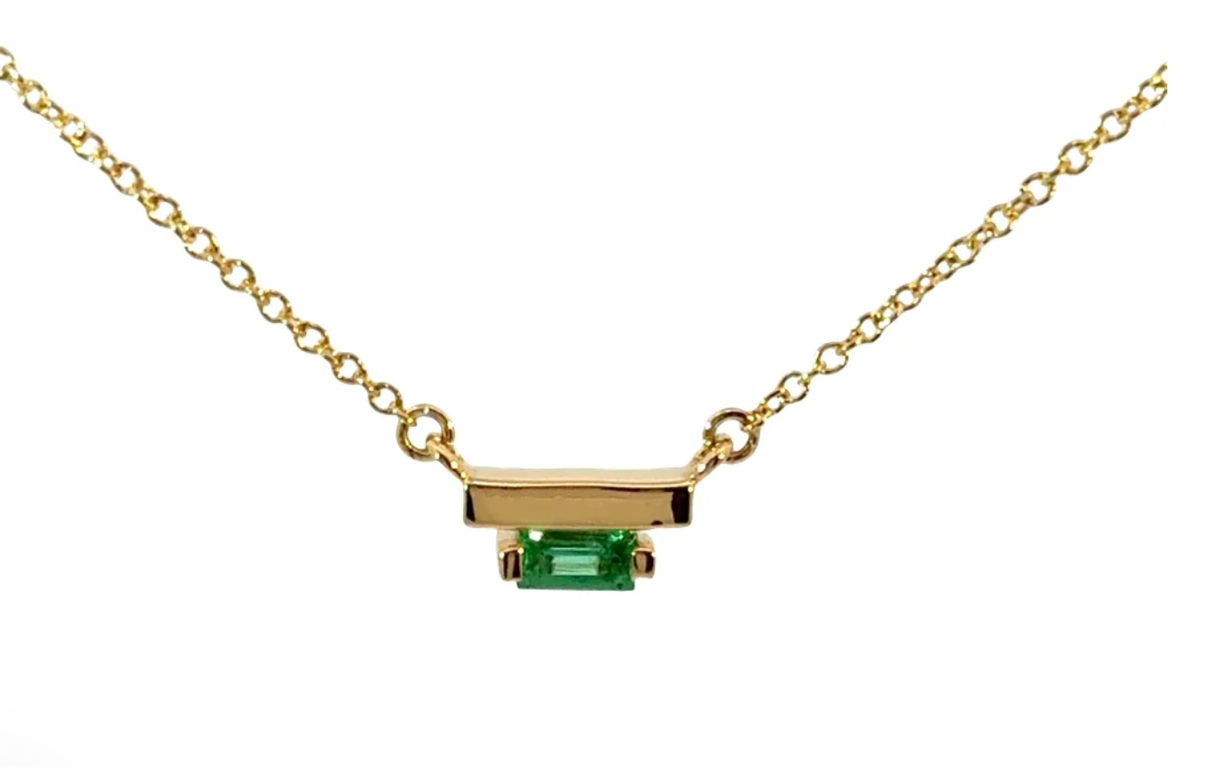 Ladder Climber Emerald + Necklace