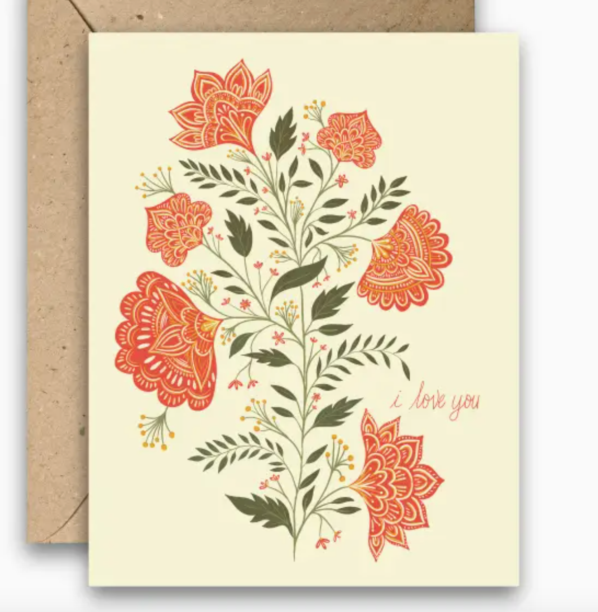 Love You Flowers + Card