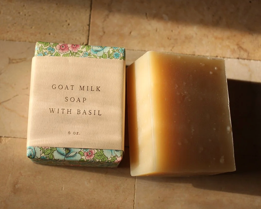 Goat Milk + Basil Soap