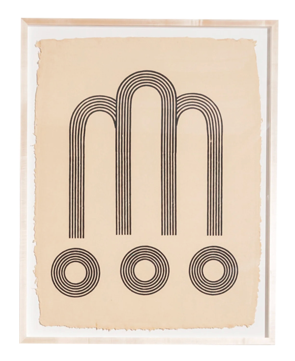 Arches Woodblock + Framed Print